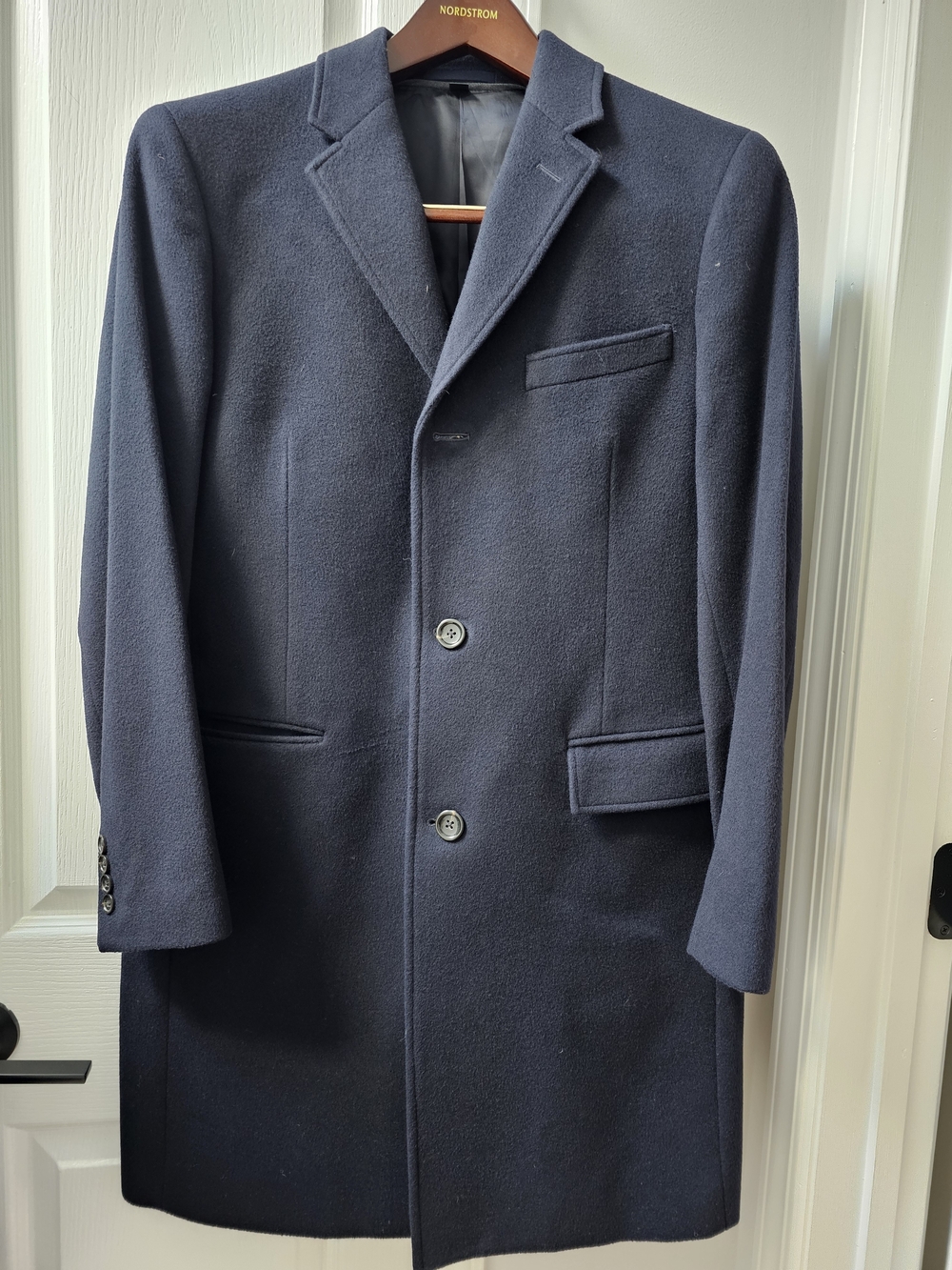 J. Crew Men's Navy Wool Pea Coat